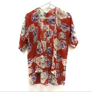 LuLaRoe Floral Lindsay Kimono